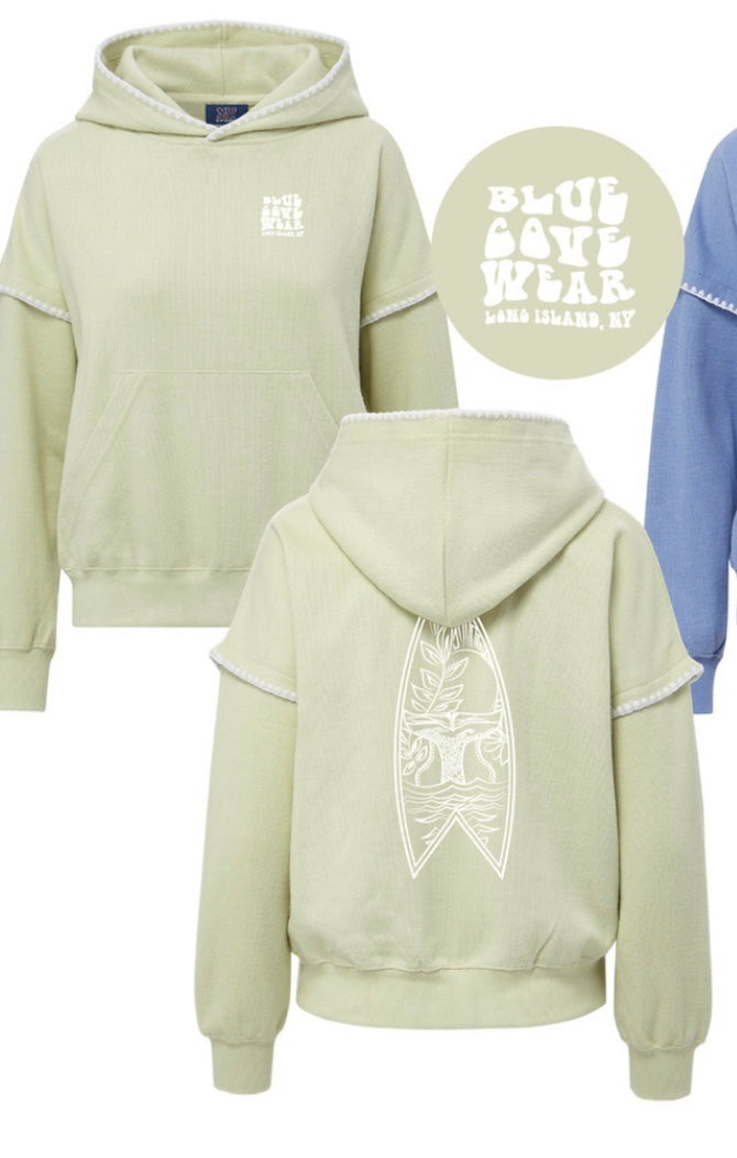 Blue Cove Surfer Hoodie